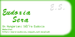 eudoxia sera business card